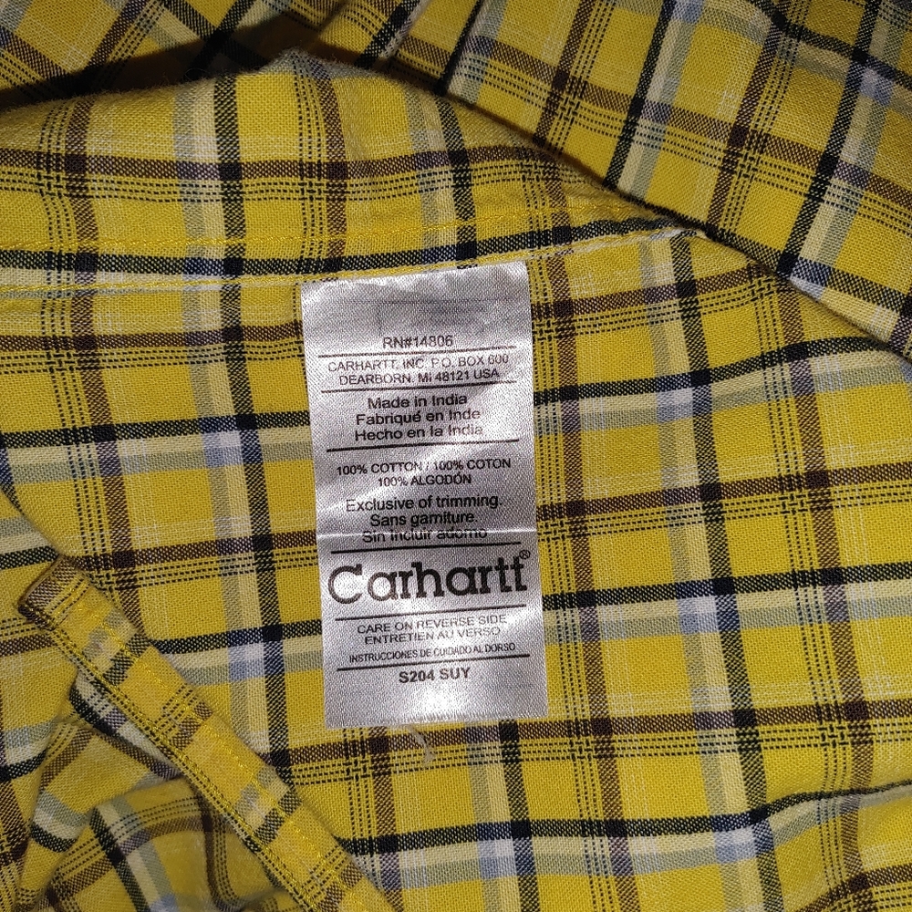 Carhartt Men's Lightweight Short Sleeve Plaid - Picture 7 of 11